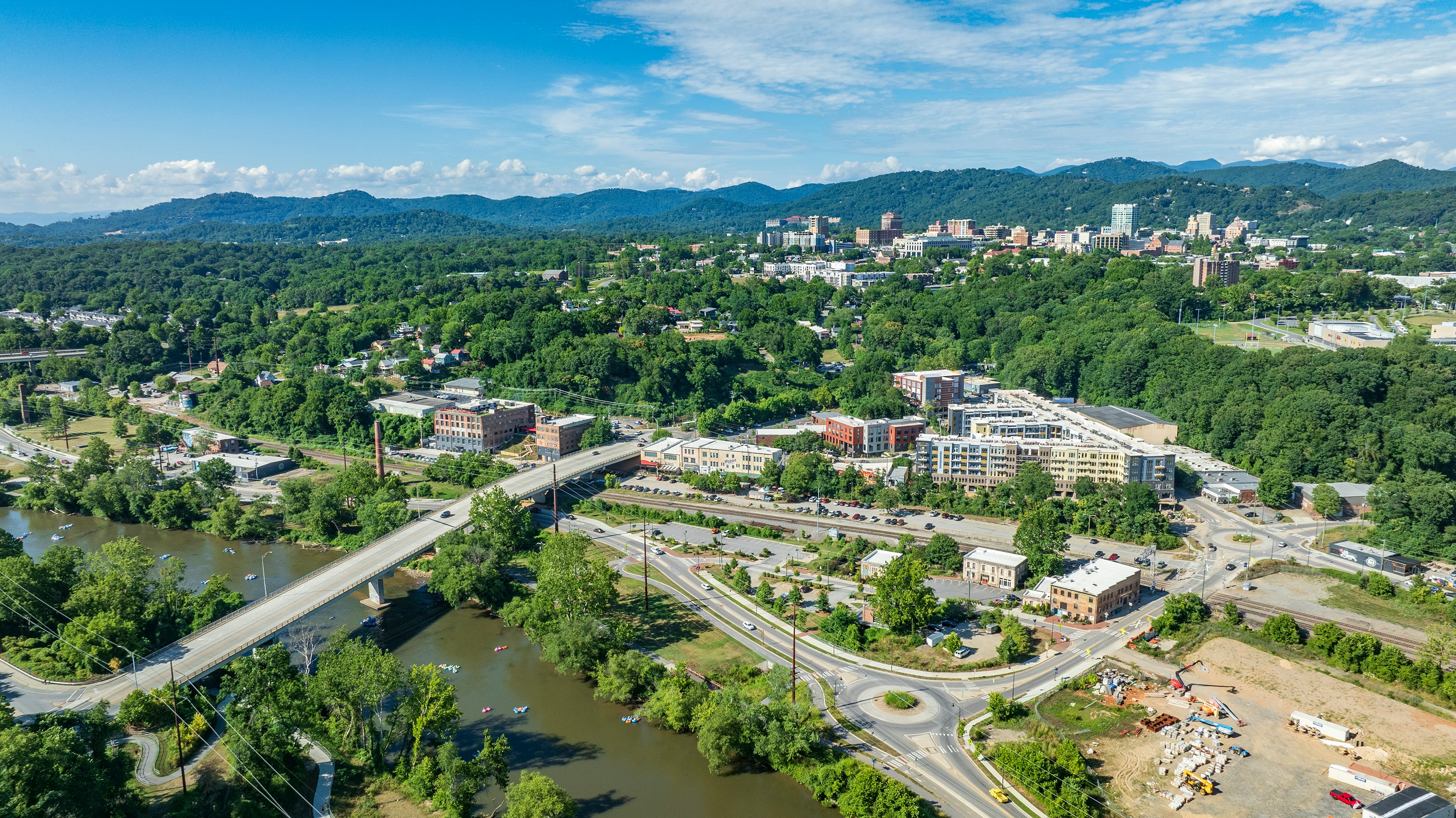 Asheville NC Drone View
